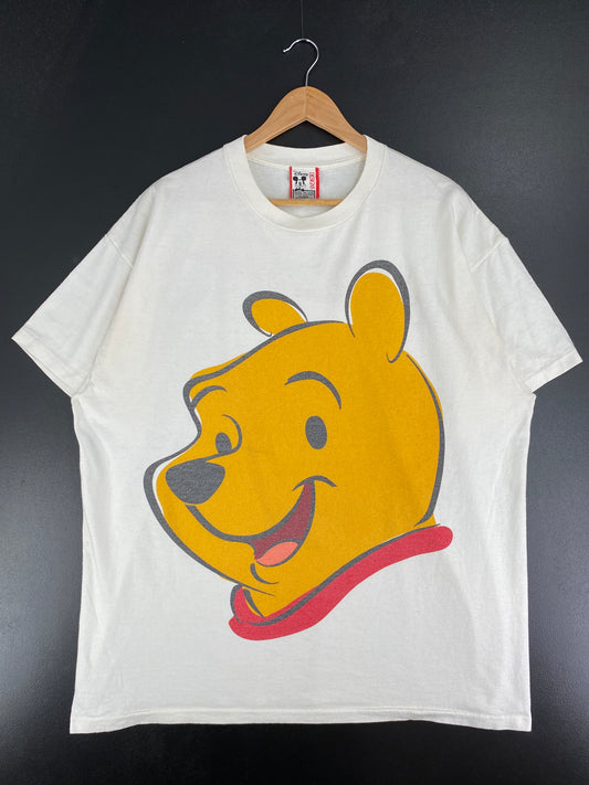 .90's WALT DISNEY WORLD POOH Made in USA Size XL Vintage T-Shirt / A5097