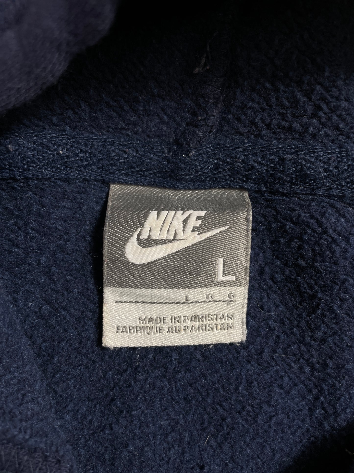 00' NIKE Size L Vintage Zip-up Hoodie Sweat-shirt / E3567S