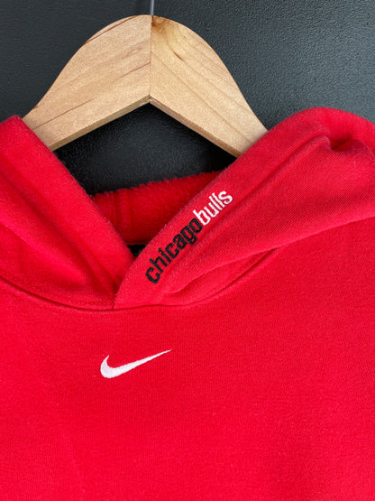 00' NIKE CHICAGO BULLS Size M Vintage NBA Hoodie Sweat-Shirt / A3869