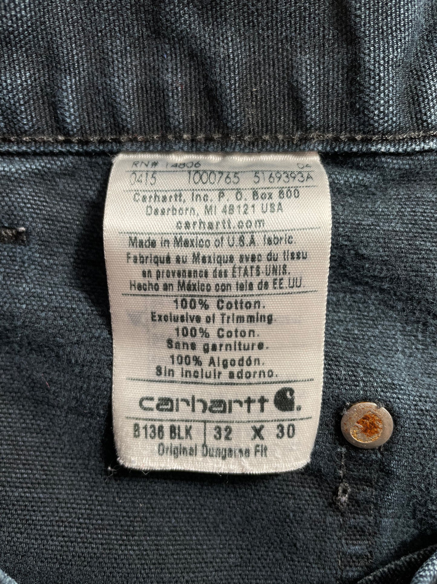 Vintage CARHARTT Size W31xL28 Denim Pants / A1902