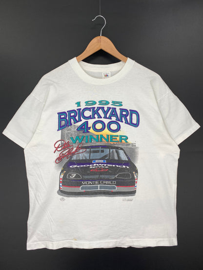 1995 DALE EARNHARDT Made in USA Size XL Vintage Racing T-Shirts / A7644