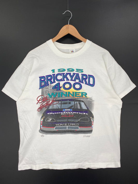 1995 DALE EARNHARDT Made in USA Size XL Vintage Racing T-Shirts / A7644
