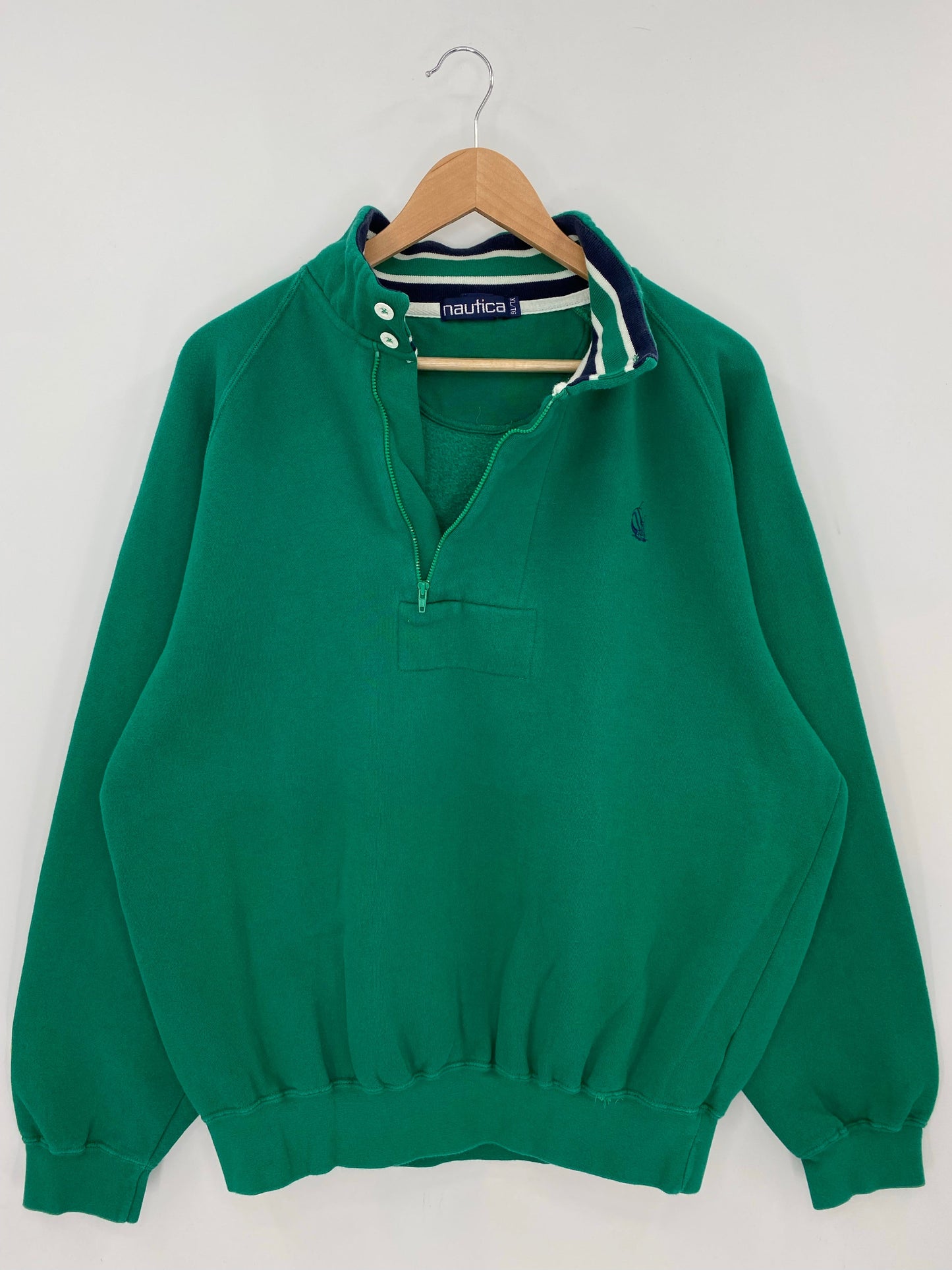 90’s NAUTICA Size XL Vintage Half zip Sweat-shirt / A8683