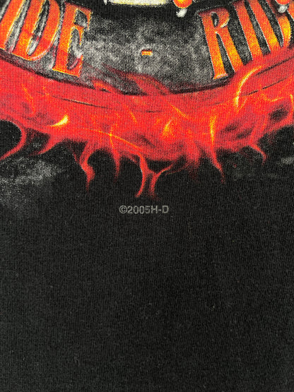 2005 HARLEY DAVIDSON x FESTUS Made in USA Size XXL Vintage T-Shirt / A3637