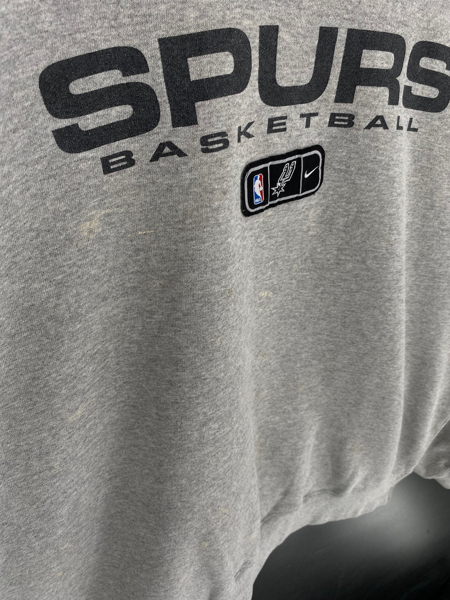 00' NIKE SAN ANTONIO SPURS Size XXL Vintage NBA Sweat-Shirts/ K9832