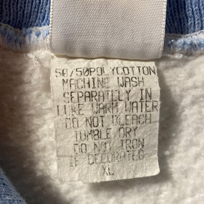 90's UNIVERSITY OF NORTH CAROLINA Made in USA Size XL College Sweat-shirt / E758