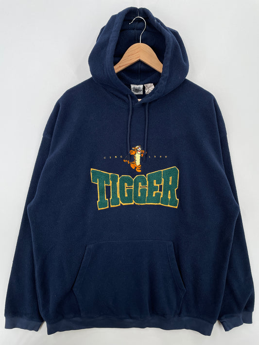 00' DISNEY TIGGER Size XXL Vintage Hoodie Fleece Sweat-shirt / A6832