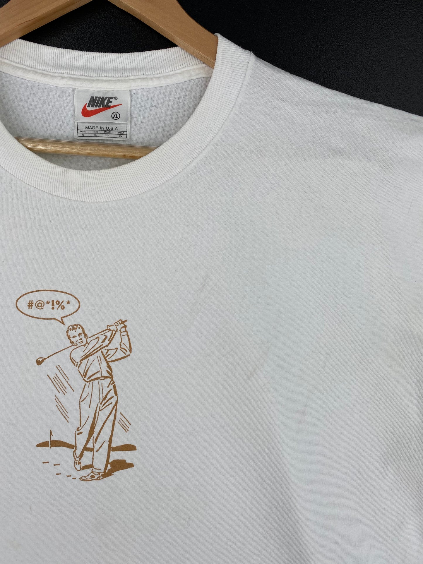 90's NIKE GOLF Made in USA Sizde XL Vintage T-Shirt / A2373