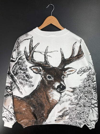 90's DEER Made in USA Size L Vintage Sweat-shirt / A9535