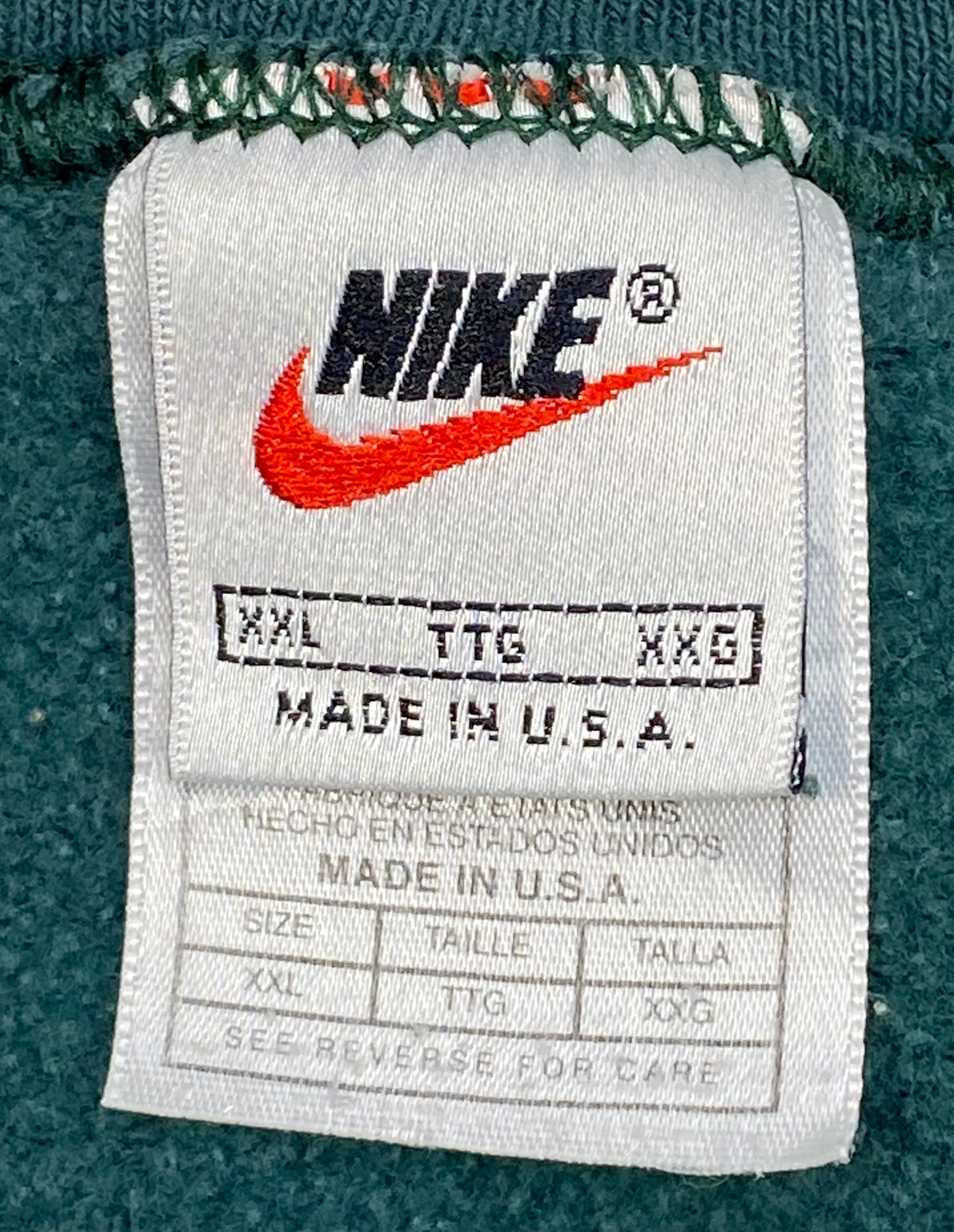 90’s NIKE Made in USA Vintage Sweat-Shirt / 5059