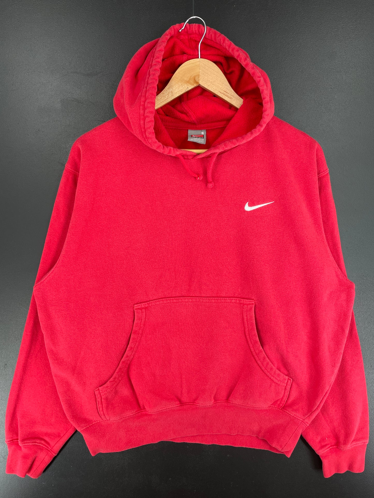 00' NIKE MINI SWOOSH Size S Vintage Hoodie Sweat-shirt / E3562S
