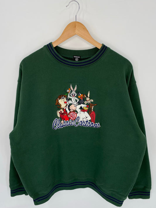 1997 LOONEY TUNES Size L Vintage Sweat-shirt / K7728