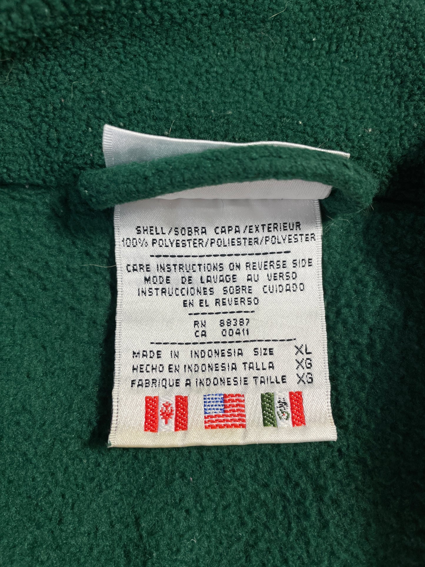 90's ADIDAS Size XL Vintage Half Zip-up Fleece / A9237