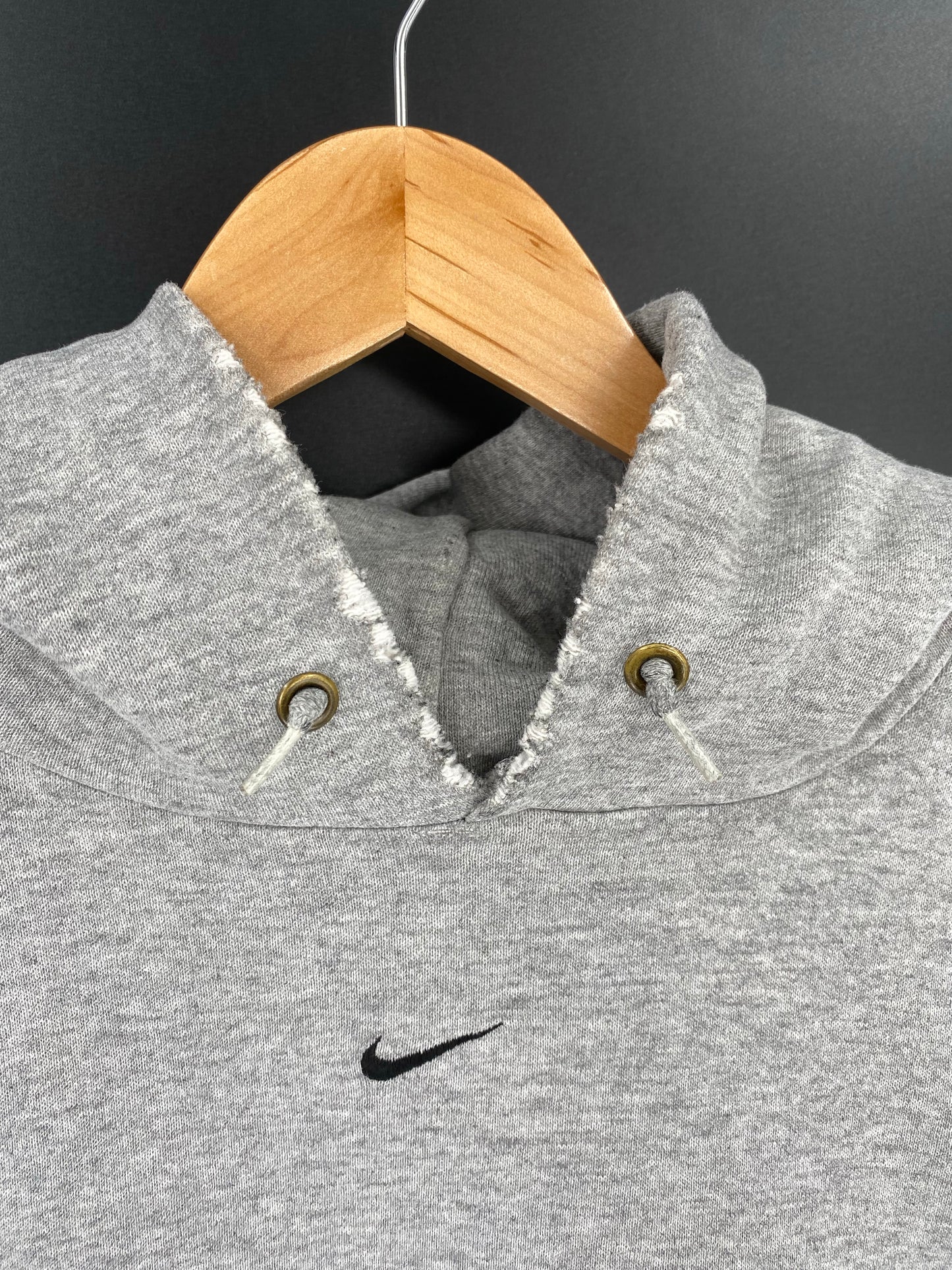 90’s NIKE CENTER SWOOSH Made in USA Size L Vintage Hoodie Sweat-shirt / K8944