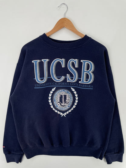 90's USCB UNIVERSITY OF CALIFORNIA SANTA BARBARA Made in USA Size XL Vintage College Sweat-shirt / E189