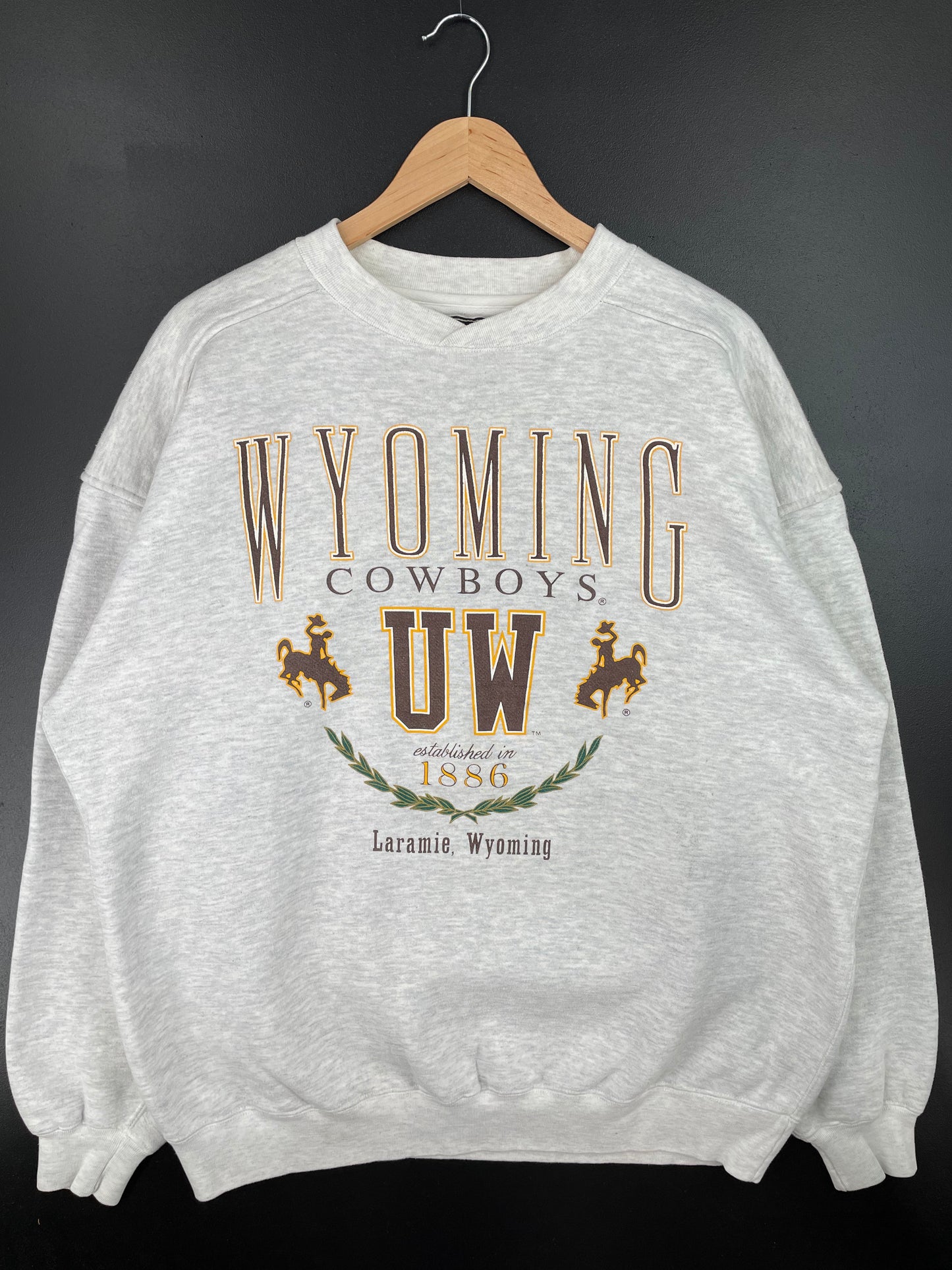 90’s WYOMING COWBOYS Size XL NFL Sweat-shirt / A940