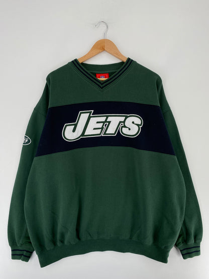 Vintage NEW YORK JETS Size XXL NFL Sweat-shirt / E5558S