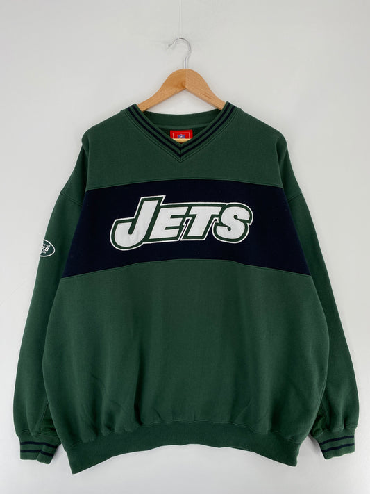 Vintage NEW YORK JETS Size XXL NFL Sweat-shirt / E5558S