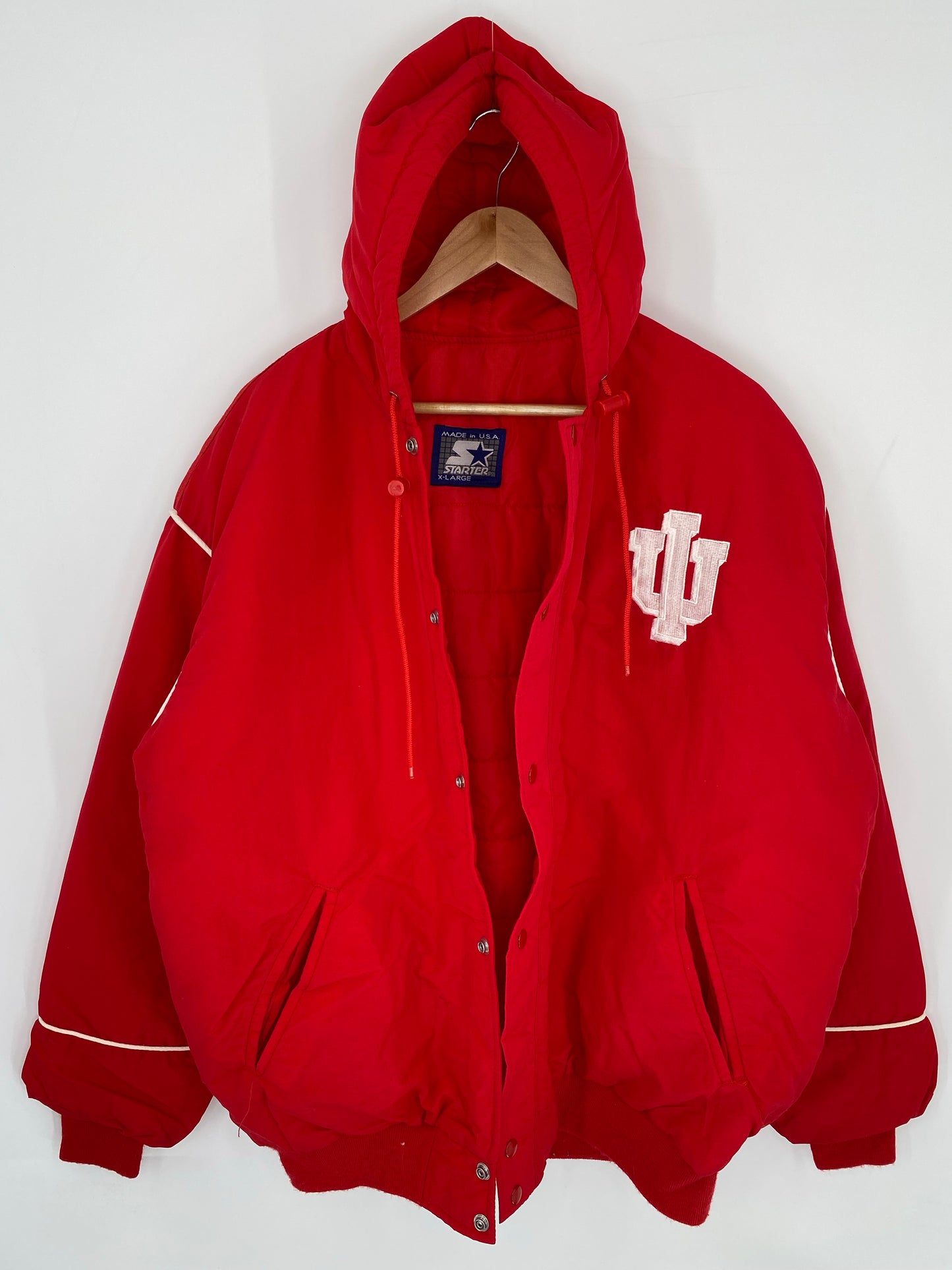 Vintage STARTER x INDIANA Made in USA Size XL Nylon Padded Jacket  / K8331