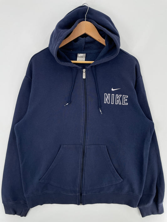 00' NIKE Size L Vintage Zip-up Hoodie Sweat-shirt / E3567S