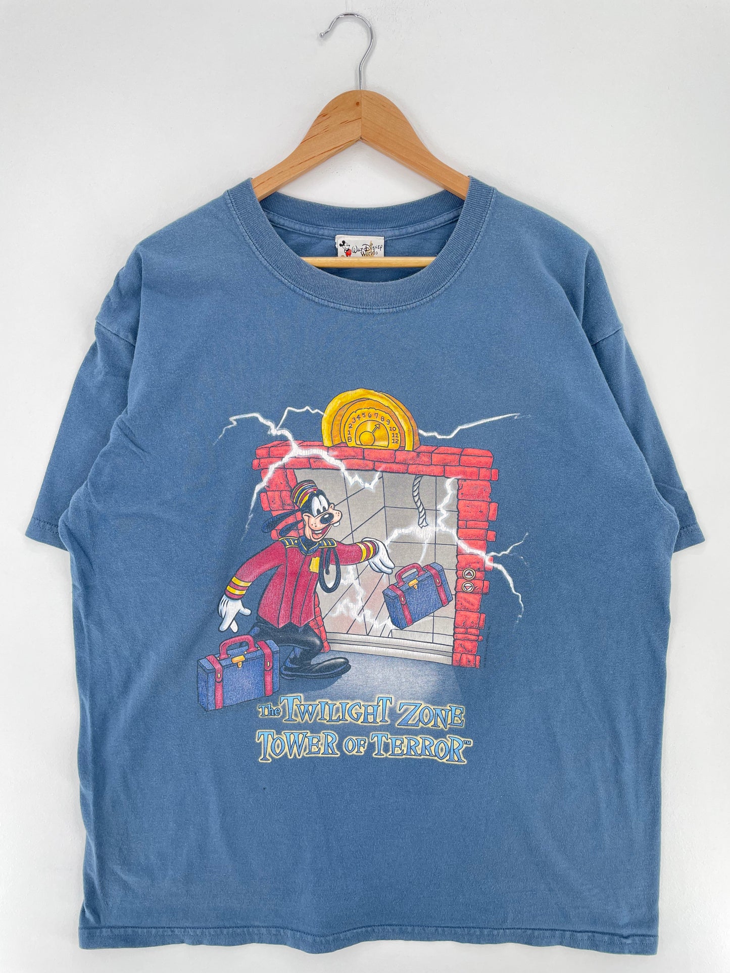 00' DISNEY TOUWER OF TERROR GOOFY Size XL Vintage T-Shirt / A2518