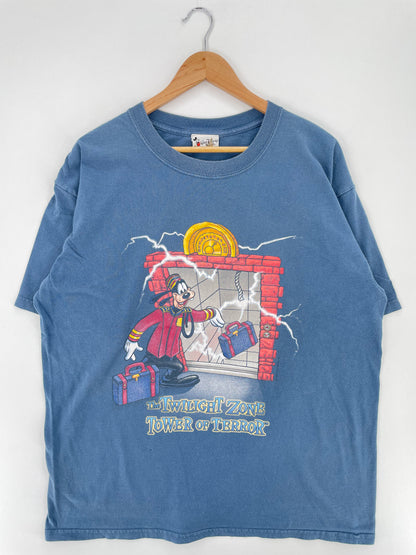 00' DISNEY TOUWER OF TERROR GOOFY Size XL Vintage T-Shirt / A2518