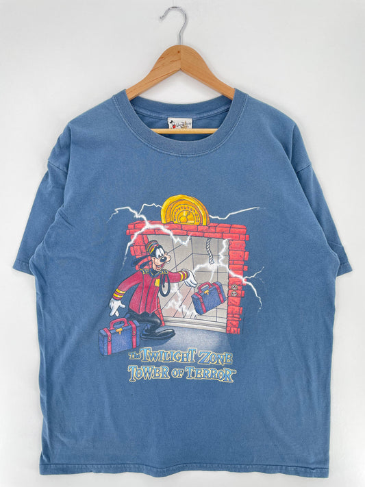 00' DISNEY TOUWER OF TERROR GOOFY Size XL Vintage T-Shirt / A2518