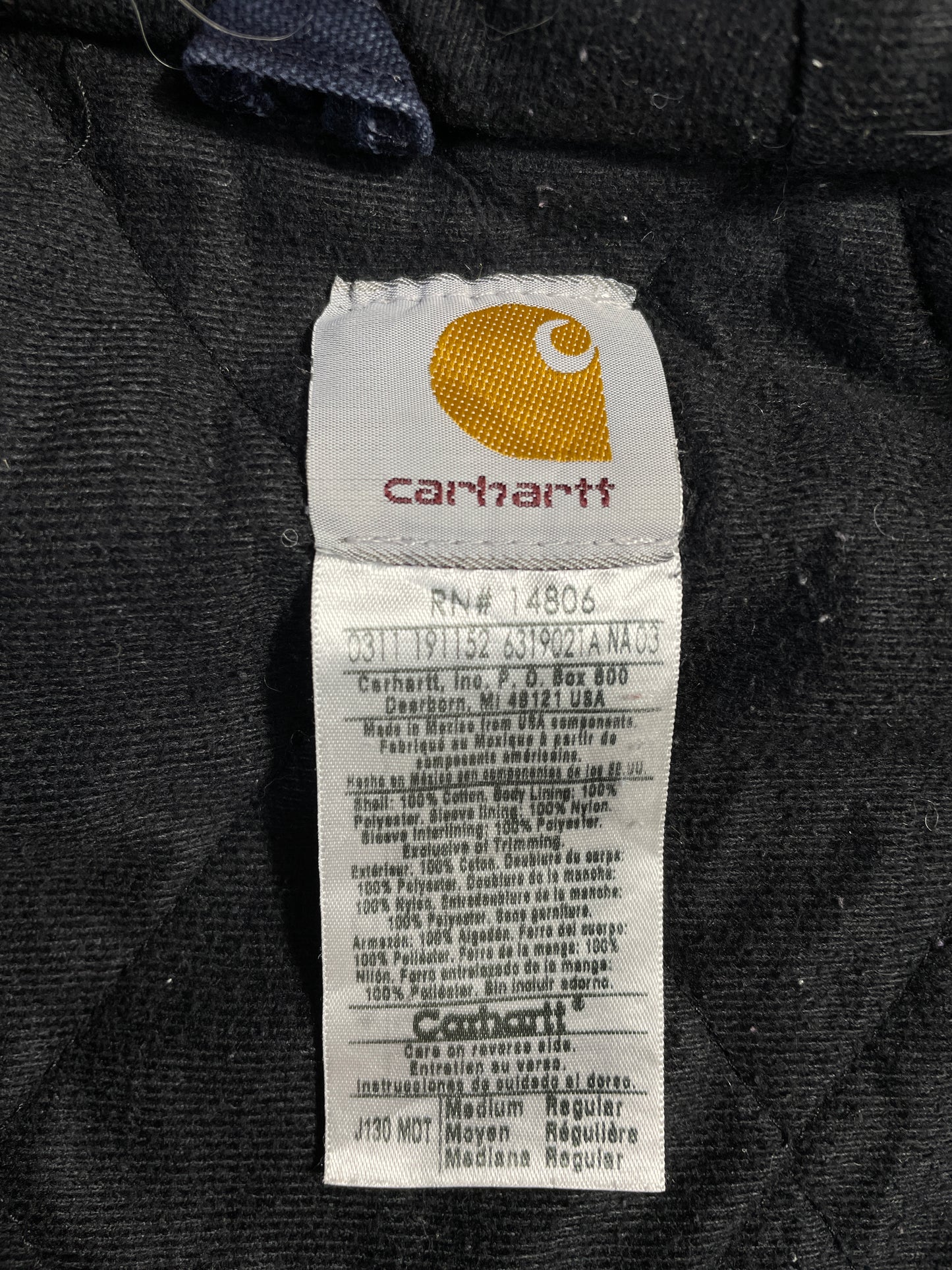 Vintage CARHARTT Size  Hoodie Duck Jacket / A9949
