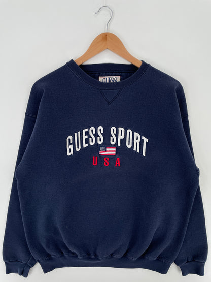 90's GUESS SPORT Made in USA Size L Vintage Sweat-shirt / A3614