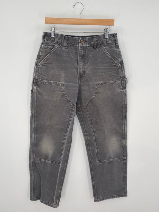 Vintage CARHARTT Size W30xL30 Double Knee Duck Pants / K9457