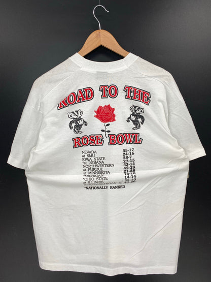 1994'  ROSE BOWL WISCONSIN x UCLA Made in USA Size XL Vintage T-shirt/ K7799