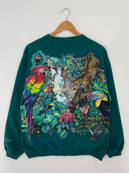 90's SAINT LOUIS ZOO Made in USA Size M Vintage Sweat-Shirt / A9630