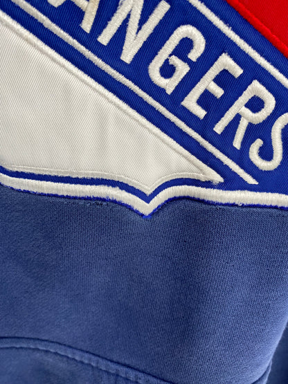 00’ NIKE NEW YORK RANGERS Size L Vintage NHL Hoodie Sweat-Shirt / K4778