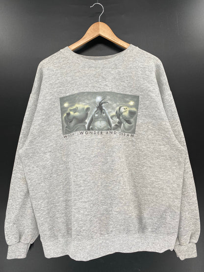 00’ DISNEY WINNIE THE POOH x TIGGER Size XL Vintage Sweat-Shirt /k5435