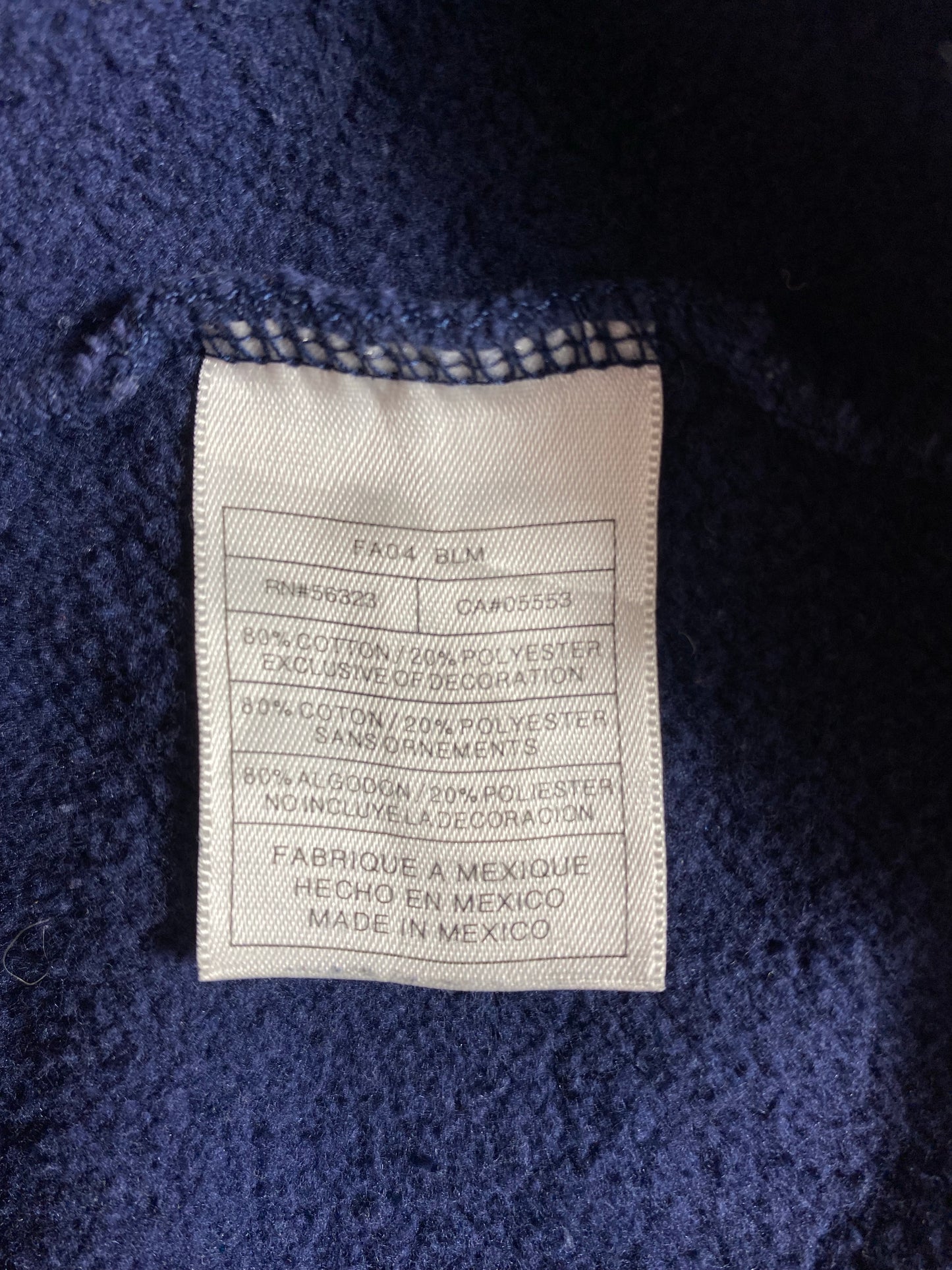 00' NIKE CONNECTICUT Size L Vintage Hoodie Sweat-Shirt / K4649