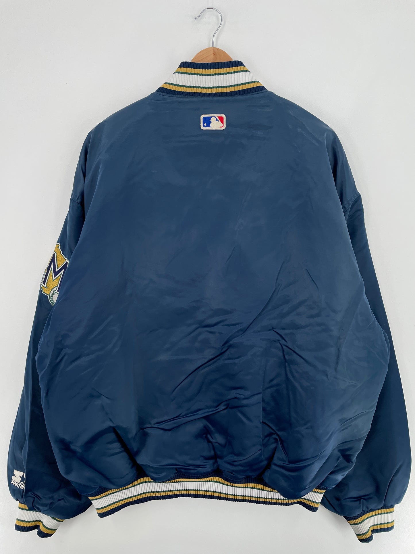 Vintage STARTER x MILWAUKEE BREWERS Size XXL Vintage Nylon Padded Jacket / E864