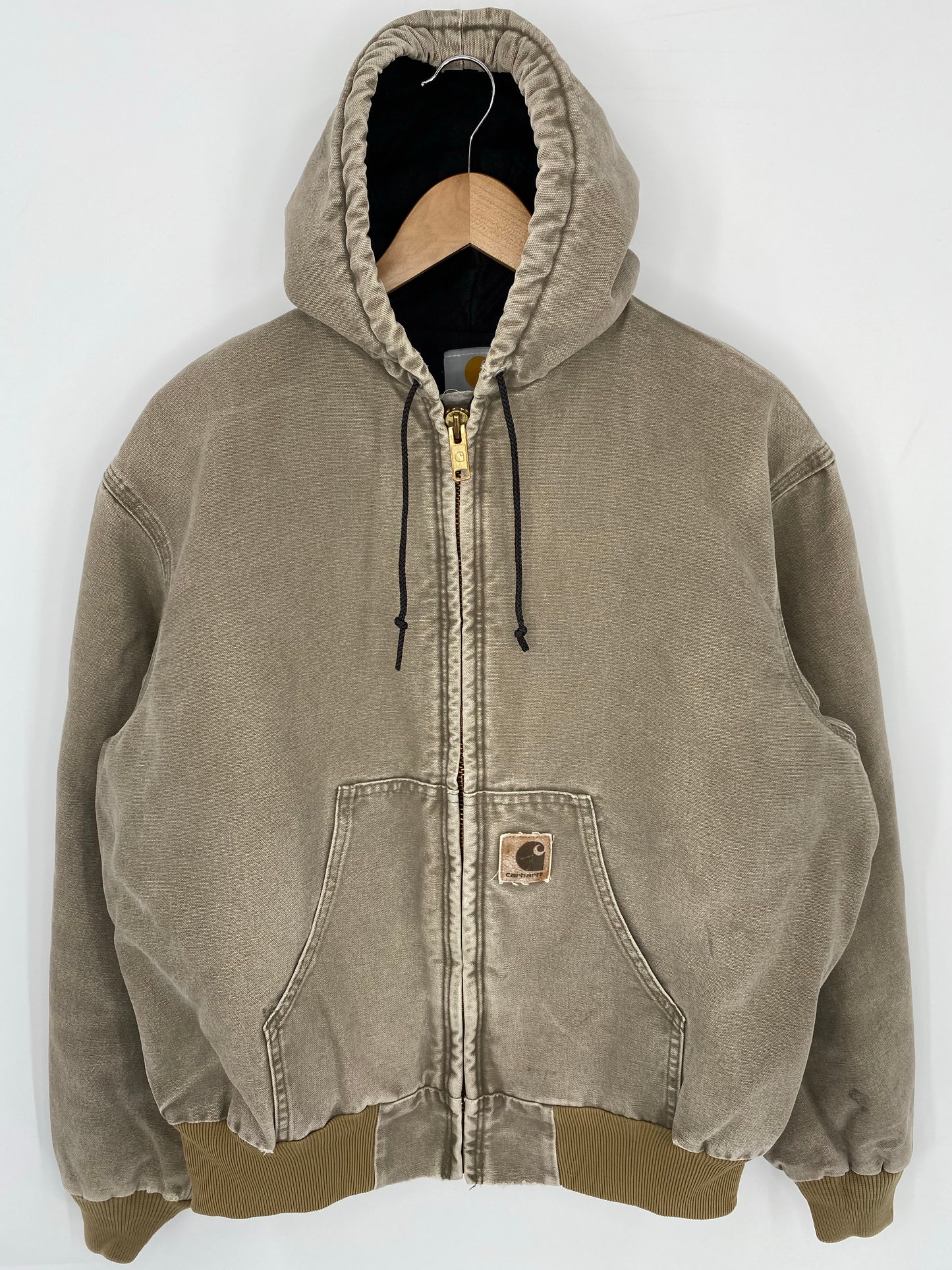 Vintage CARHARTT Size L Zip-up Hoodie Sweat-shirt Jacket / K8106