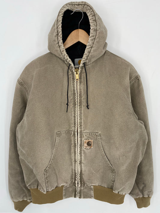 Vintage CARHARTT Size L Zip-up Hoodie Sweat-shirt Jacket / K8106