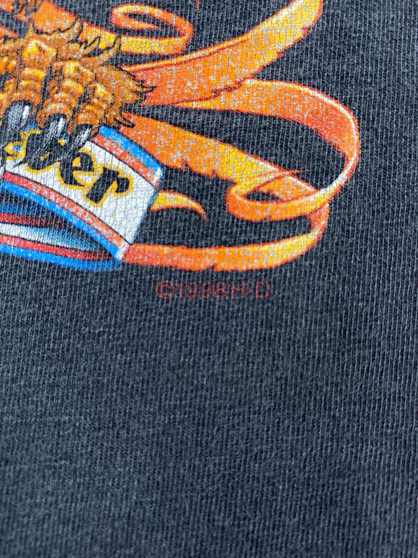 1998 HARLEY DAVIDSON Size No Tag(Approx.XL) Vintage T-Shirts / A3977