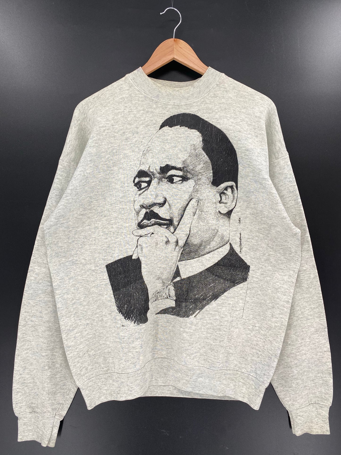 80’s MARTIN LUTHER KING JR Made in USA Size XL Sweat-Shirt / k5584
