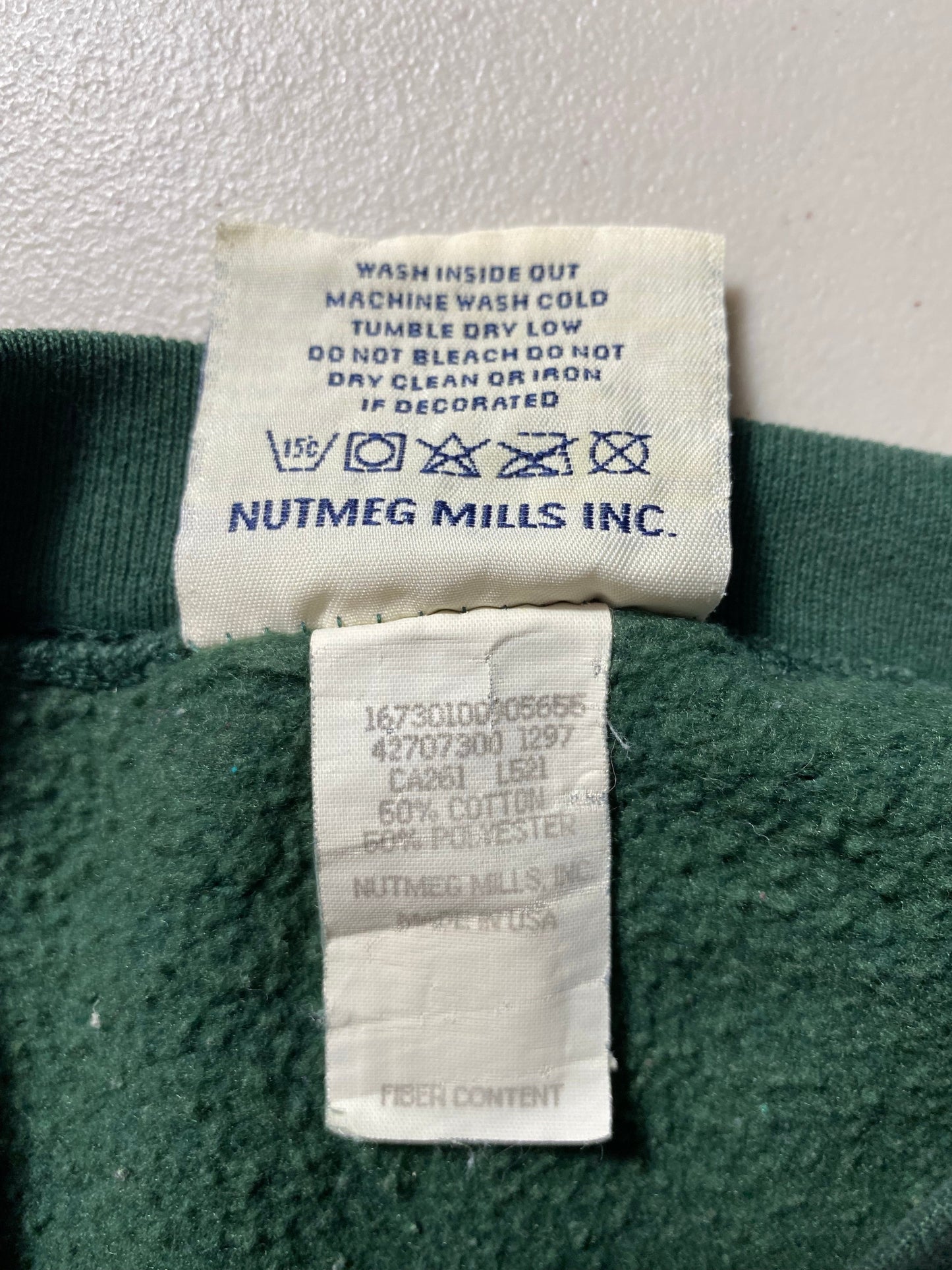 90's GREEN BAY PACKERS Made in USA Size L Vintage NFL Sweat-Shirt / E1351S