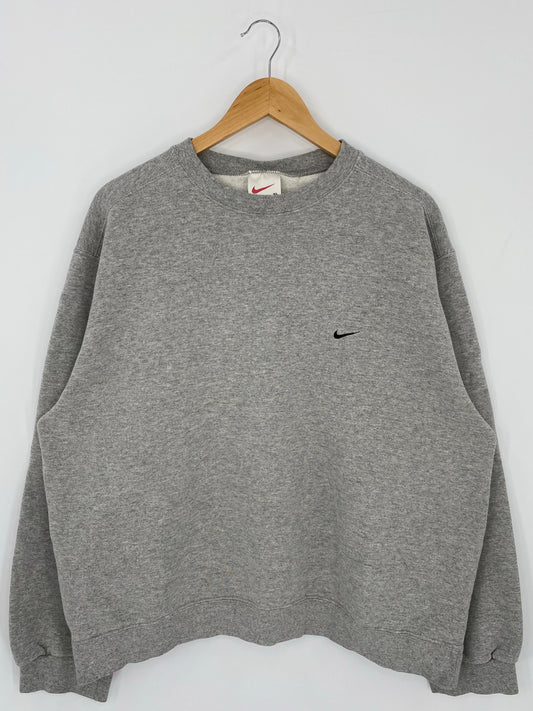 90's NIKE MINI SWOOSH Size XL Vintage Sweat-shirt / K5724