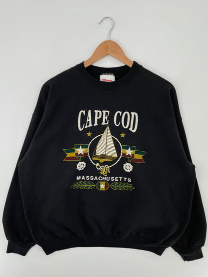 Vintage MASSACHUSETTS CAPE COD Size XL College Sweat-shirt / E57