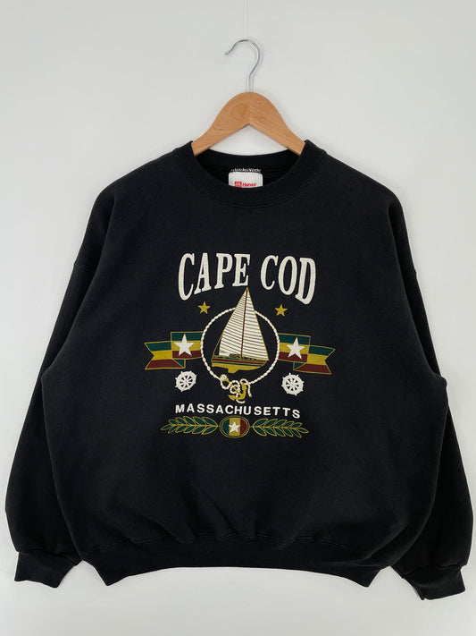 Vintage MASSACHUSETTS CAPE COD Size XL College Sweat-shirt / E57