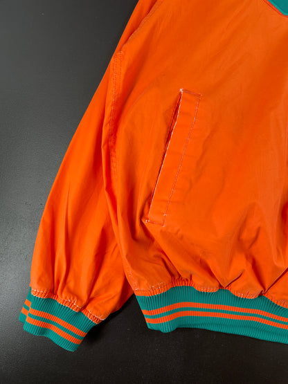 Vintage MIAMI DOLPHINS Size XL Vintage NFL Nylon Jacket / E3225N