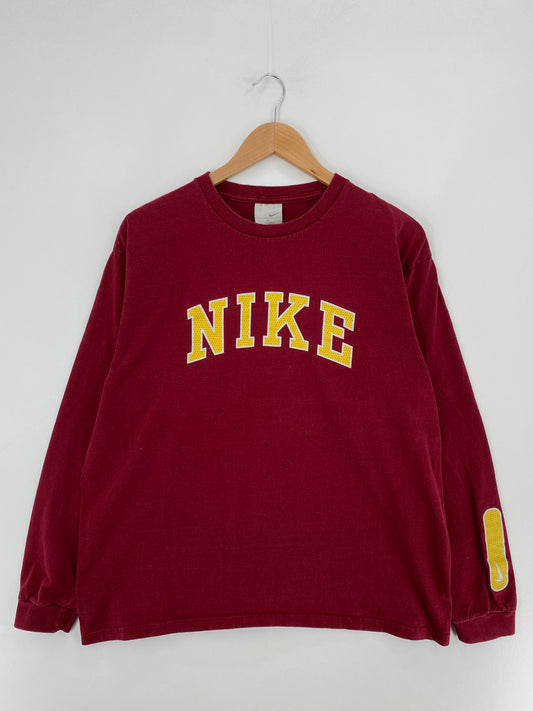 00' NIKE Size L Vintage Long Sleeve T-Shirts / E4857T