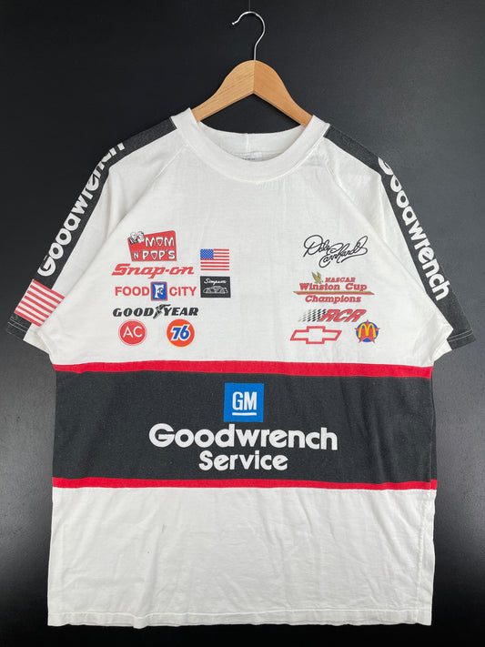 90's NASCAR GM GOODWRENCH SERVICE Made in USA Size XL Vintage Racing T-shirt / E1117