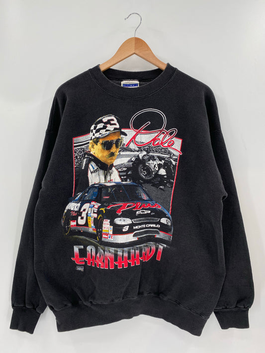 90's DALE EARNHARDT Size L Vintage Racing Sweat-shirt  / K5365