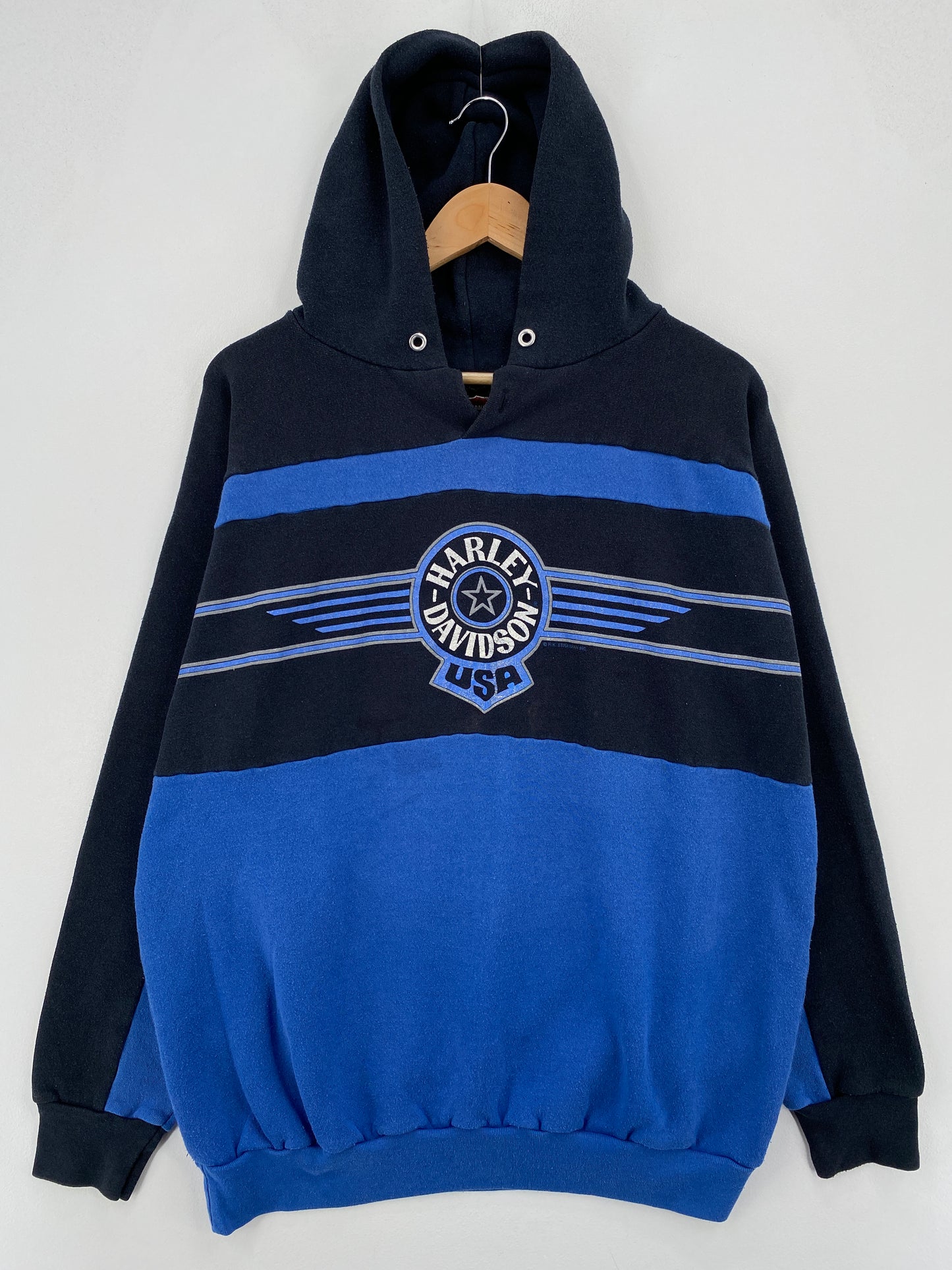 1990 HARLEY DAVIDSON Size XL Vintage Hoodie Sweat-Shirt / A7844