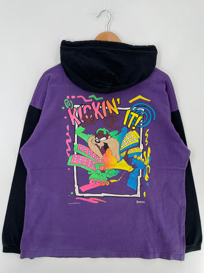 .1993 LOONEY TUNES Made in USA Size L Vintage Long sleeve T-shirt / E5014T